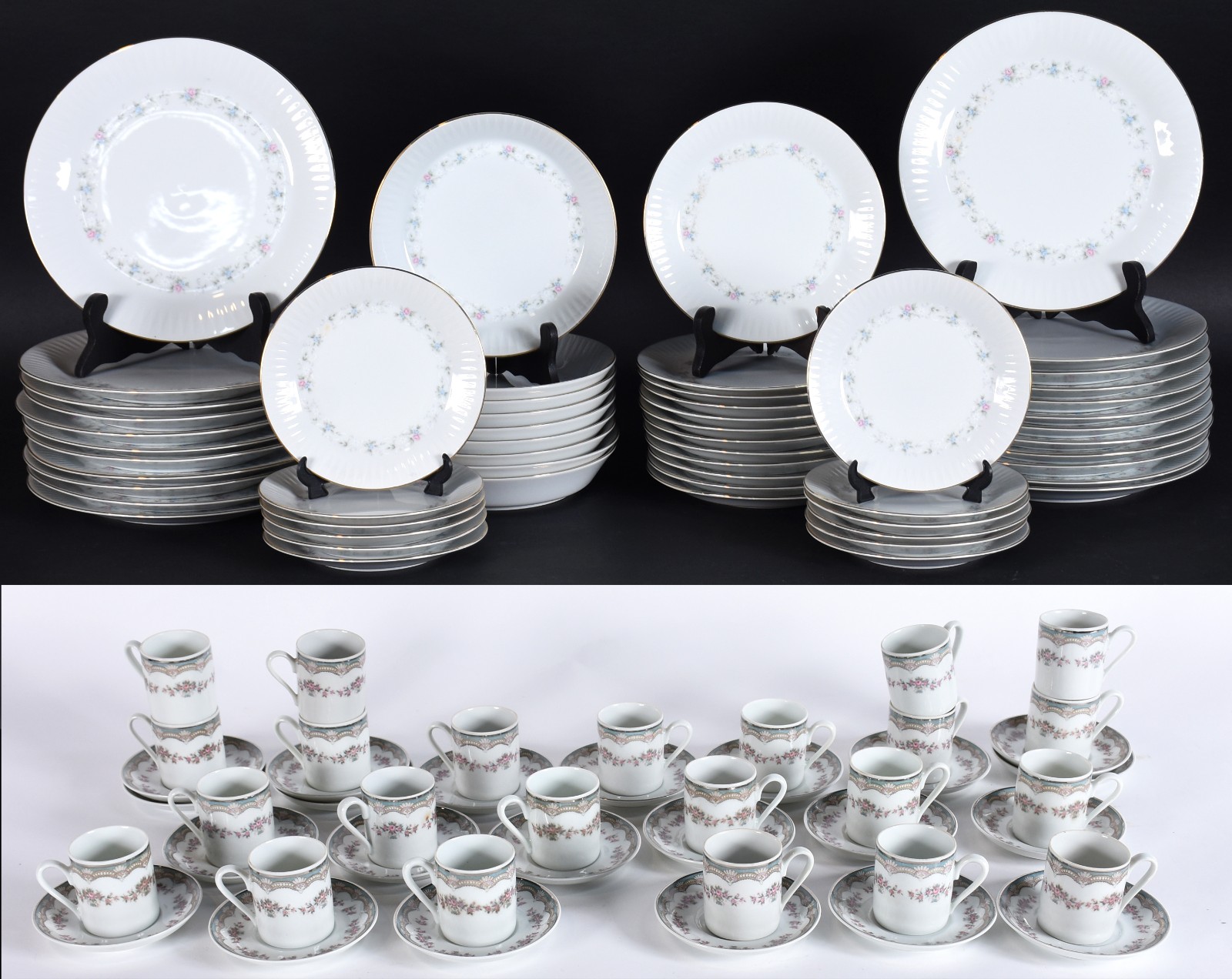 Serviço de jantar de porcelana TSUJI argentina composto de: 23 pratos... - foto 1 de 8