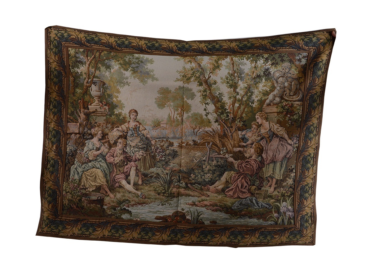 Dois Gobelains franceses medindo: 75 x 1,10 m e 1,16 x 1,54 m - foto 2 de 2