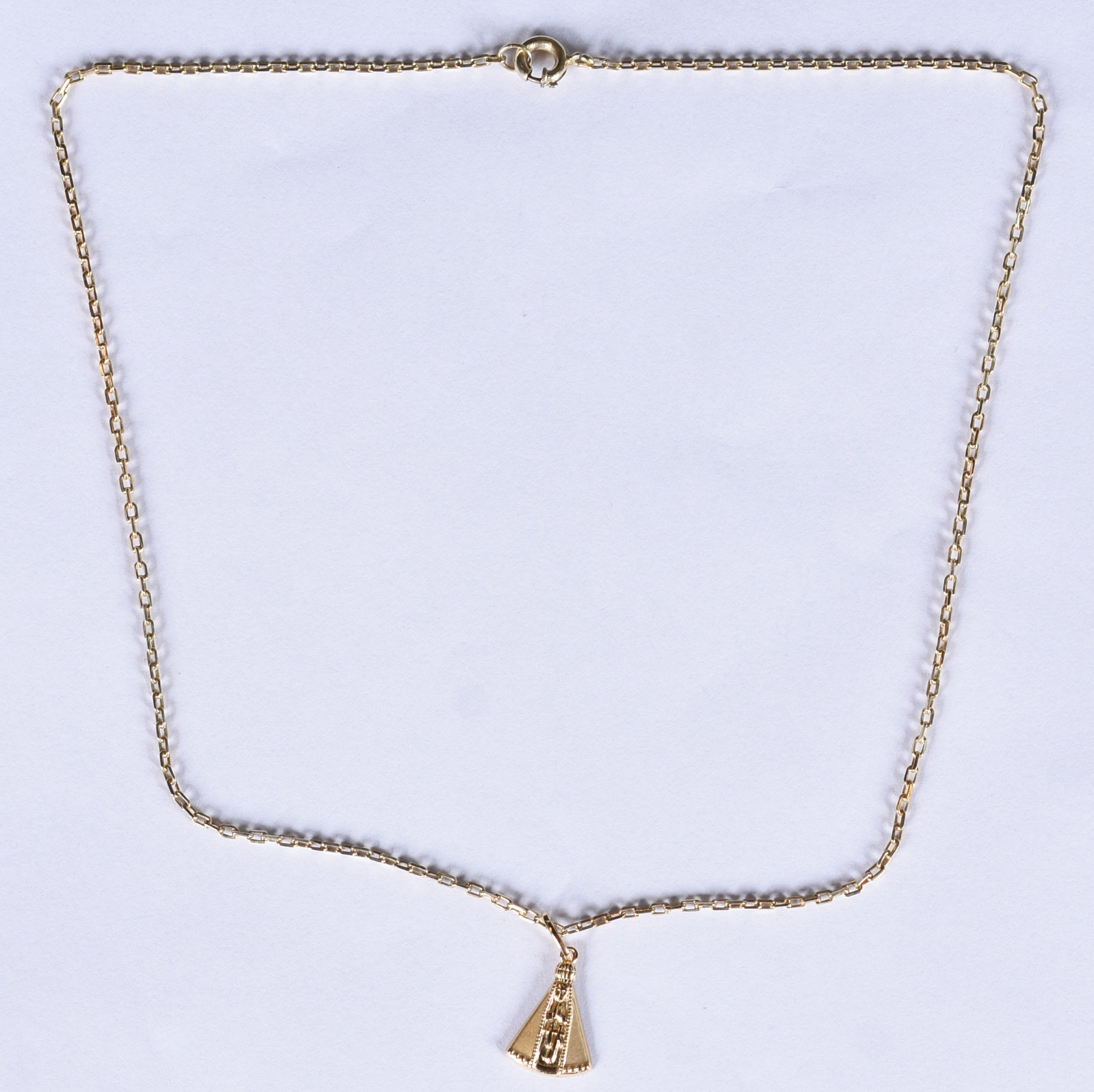 Colar de ouro 18k, contraste 750 com pingente de Nossa Senhora... - foto 2 de 4
