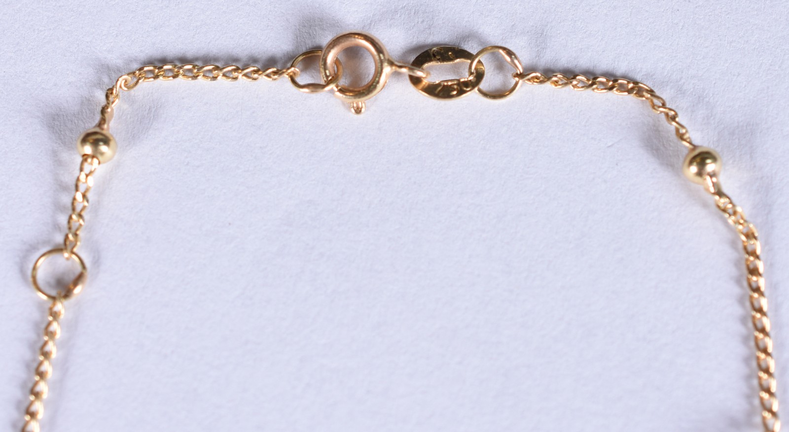 Pulseira de ouro 18k, contraste 750 para criança com bolinhas (Por... - foto 2 de 3