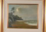 Francisco Coculilo (1893-1971), Canto da Praia -RJ - Óleo sobre tela.