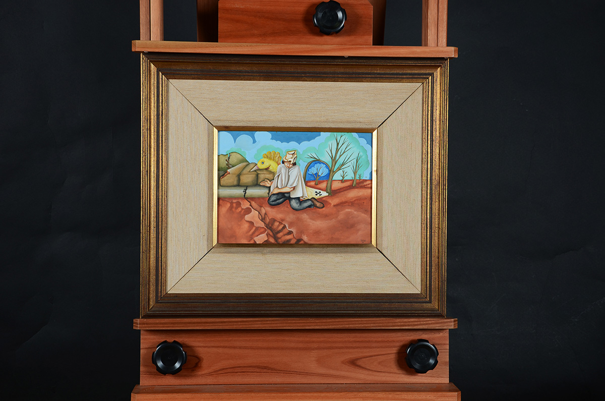 TOBIAS MARCIER - Surrealismo - Guache - 23,5 x 32 - 1975