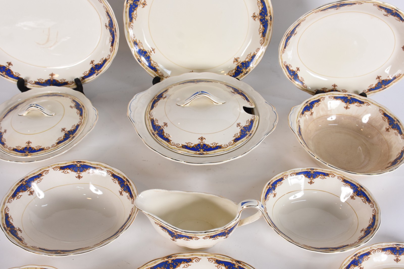Aparelho de jantar de porcelana England Grindley com craquelê... - foto 2 de 6