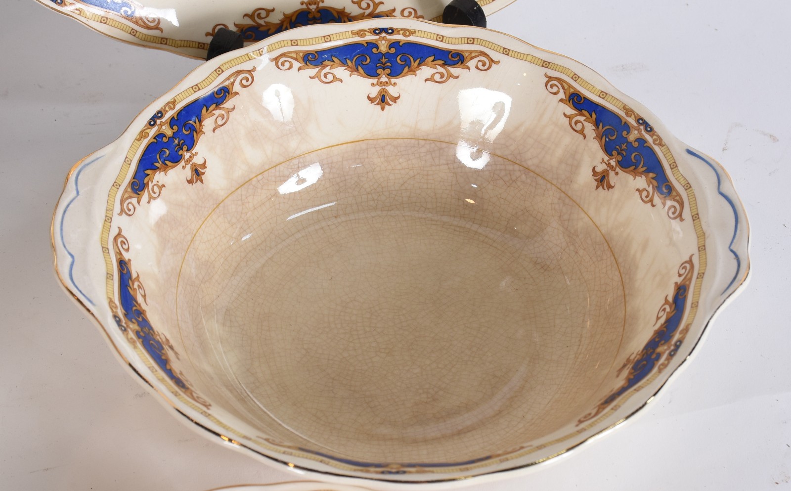 Aparelho de jantar de porcelana England Grindley com craquelê... - foto 5 de 6