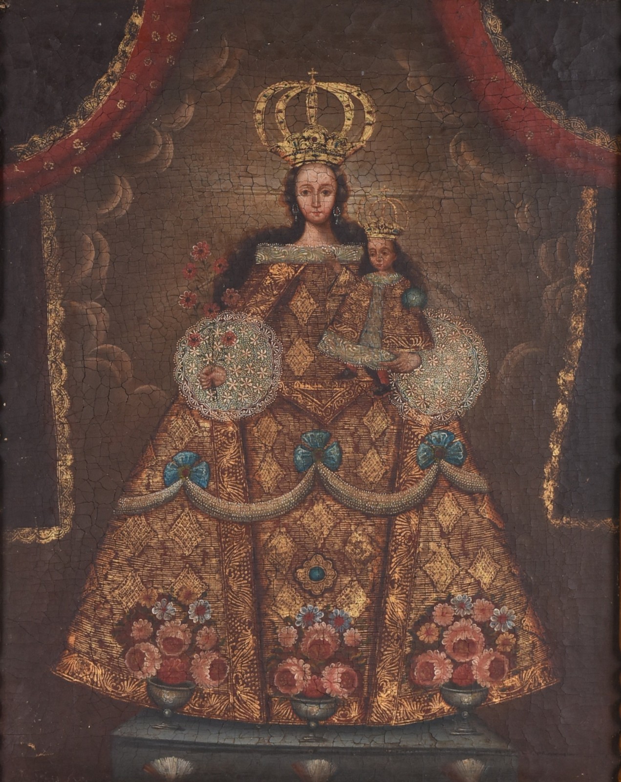 Escola Cusquenha (1538), Nossa Senhora com Menino - foto 1 de 4