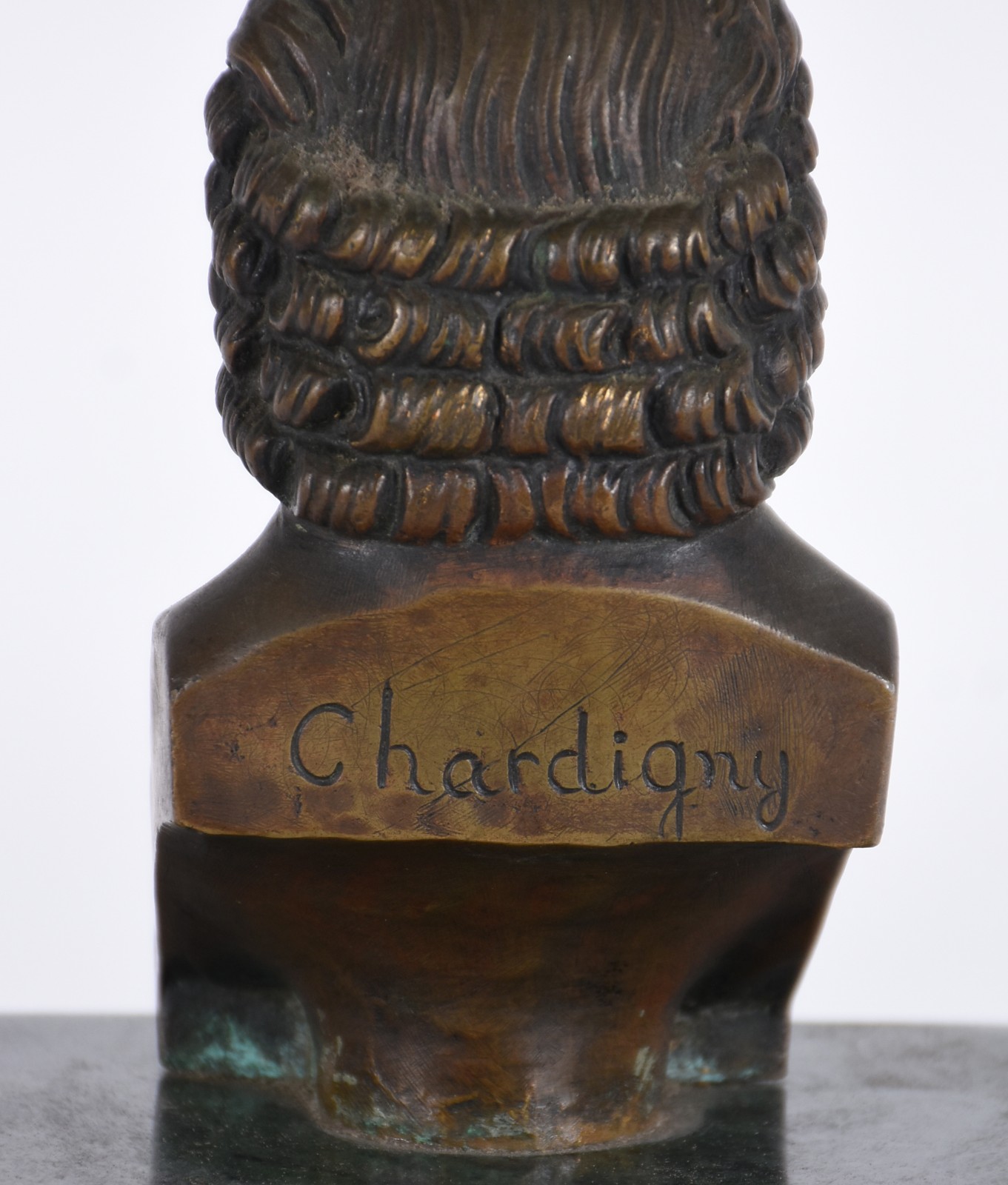 Escultura de bronze dourado representando Marquês de Pombal, base de... - foto 5 de 5