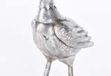 Escultura de prata representando ave, faltando ... - Escultura de prata representando ave, faltando cauda. Peso da prata: 120 g  (Por motivos de segurança a peça não se encontra na loja)