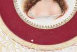 Três pratos decorativos de porcelana Bavaria. - Três pratos decorativos de porcelana Bavaria.