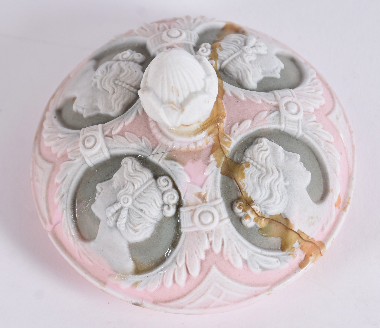 Serviço de café de porcelana Wedgood na cor rosa e verde composto de... - foto 5 de 6