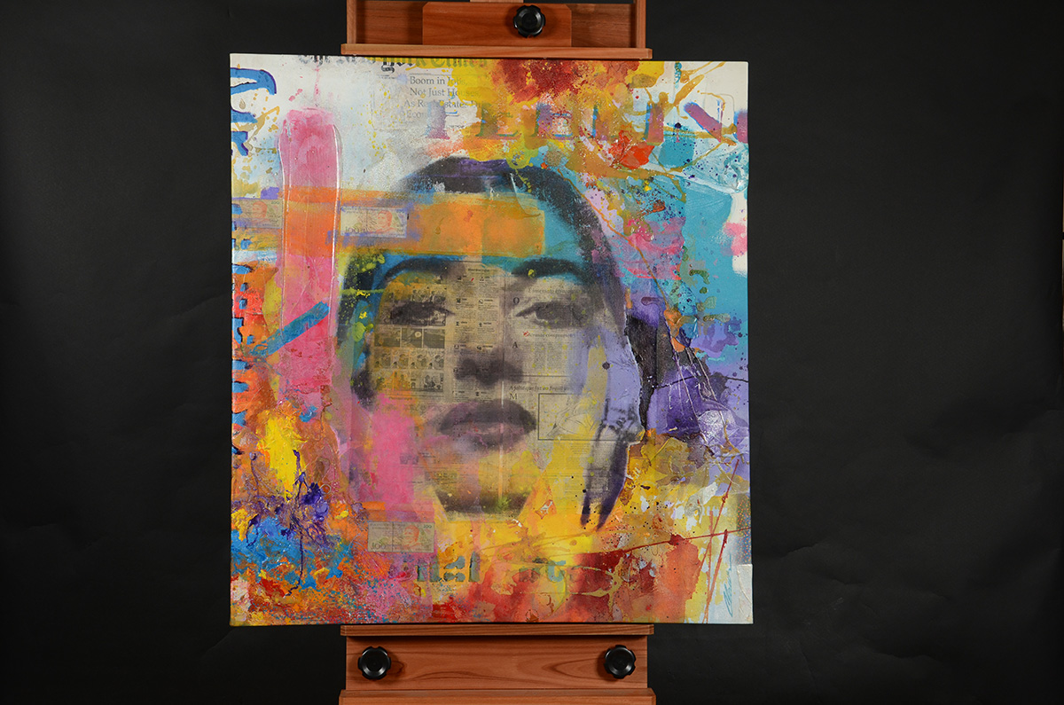 CLAUS COSTA - Elizabeth Taylor - Técnica Mista - 1,20 x 1,10