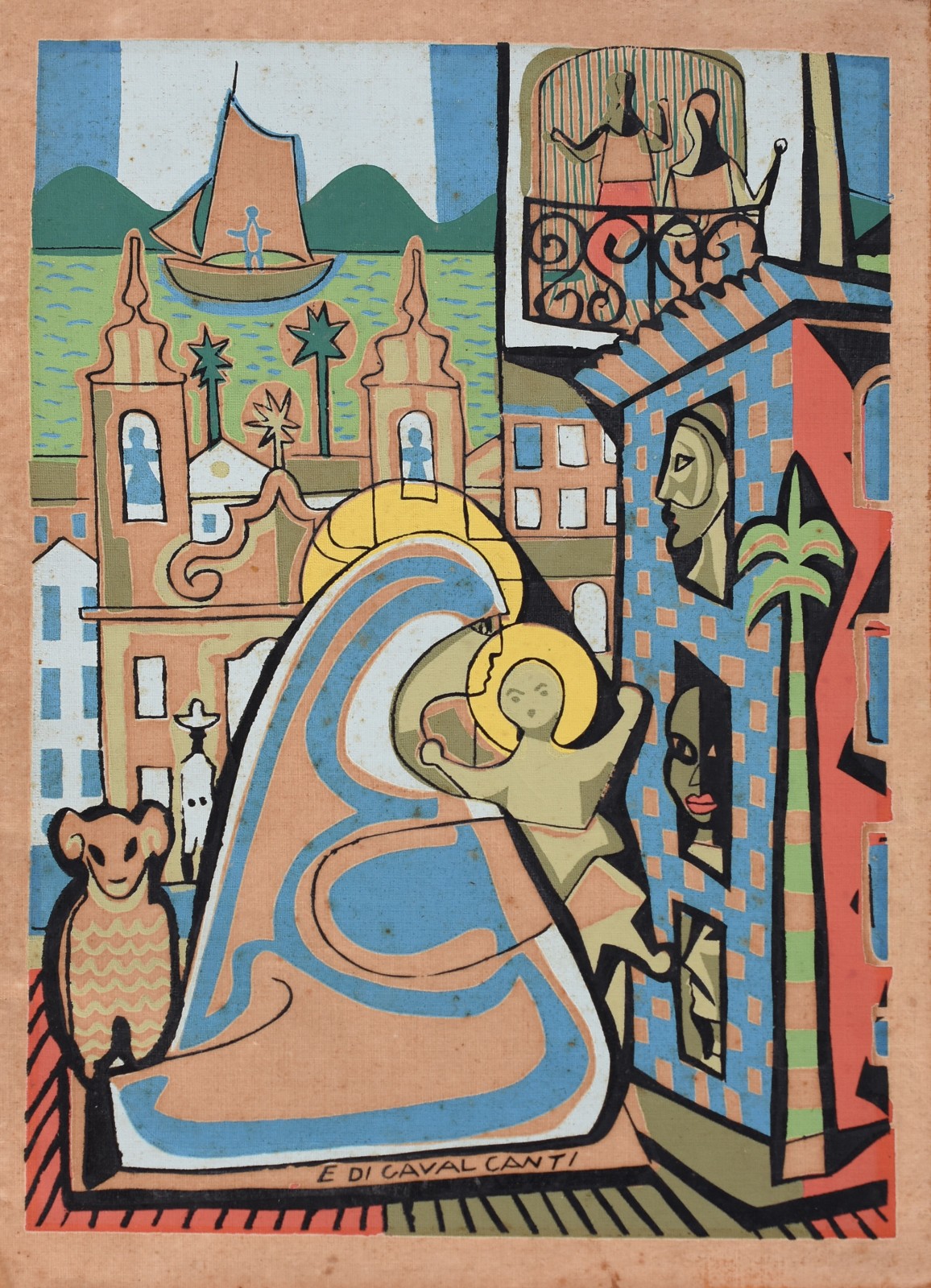 Di Cavalcanti (1897-1976), Nossa Senhora com Menino - foto 1 de 3