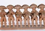 ARTE POPULAR,  - Grupo escultórico de barro cozido representando grupo musical.