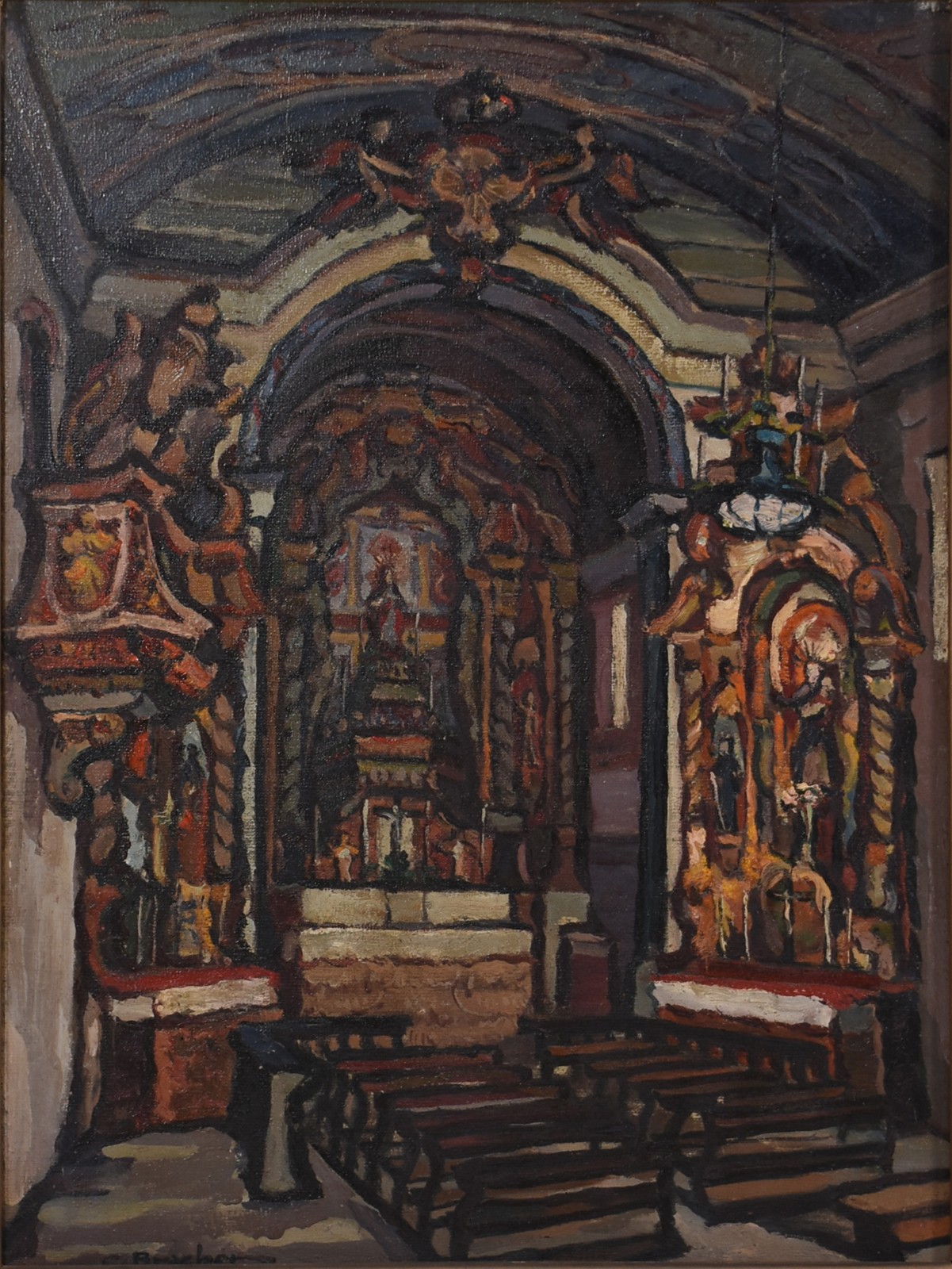 Carlos Bracher (1940), Igreja de N.Sra do Rosário de Padre Faria, Ouro Preto. - foto 1 de 6
