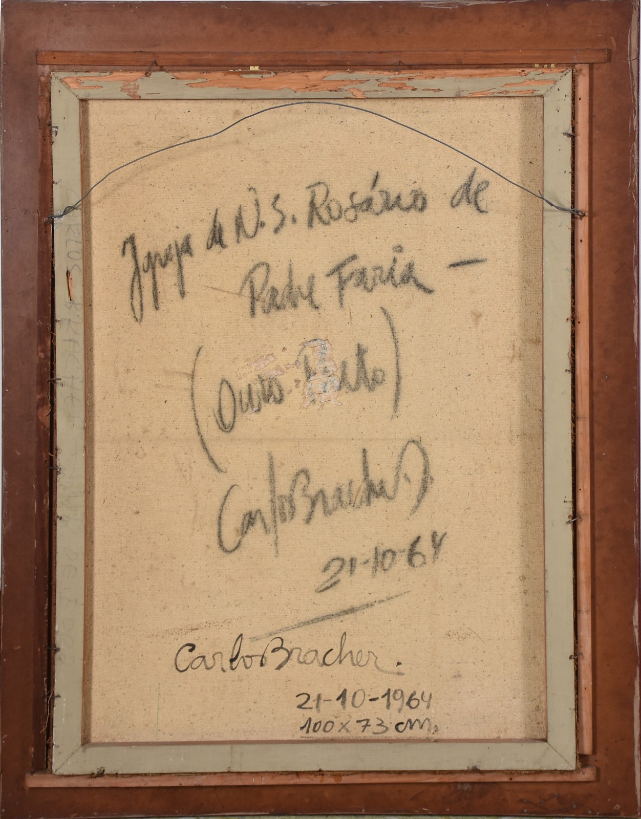 Carlos Bracher (1940), Igreja de N.Sra do Rosário de Padre Faria, Ouro Preto. - foto 6 de 6