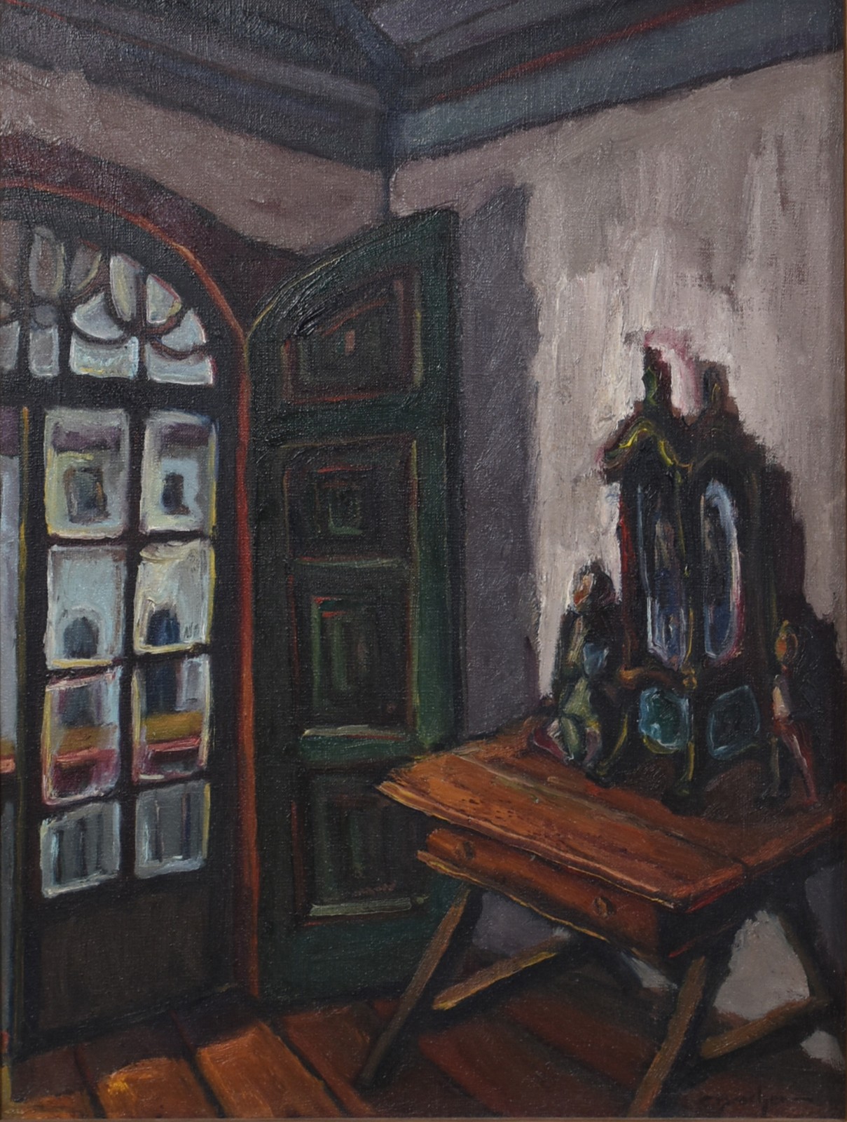 Carlos Bracher (1940), Interior com oratório - foto 1 de 4