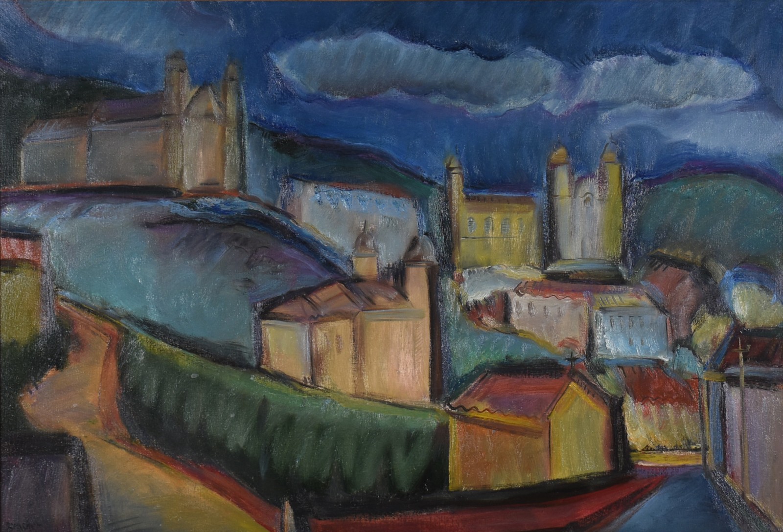 Carlos Bracher (1940), Paisagem de Ouro Preto - foto 1 de 4