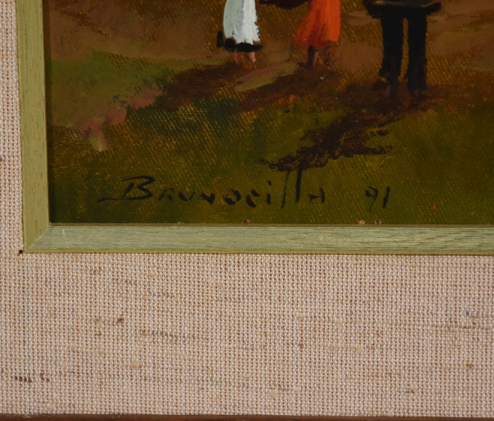 Francesco Brunocilla (1948), Paisagem com figuras - foto 3 de 4