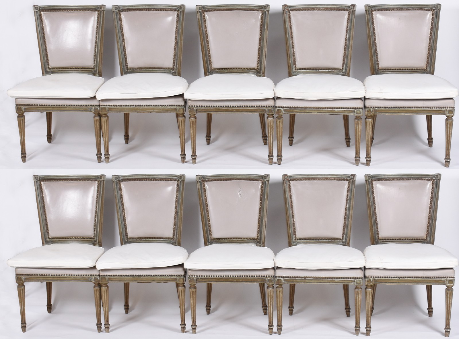 Conjunto com 10 cadeiras estilo ingles para sala de jantar, madeira... - foto 1 de 5