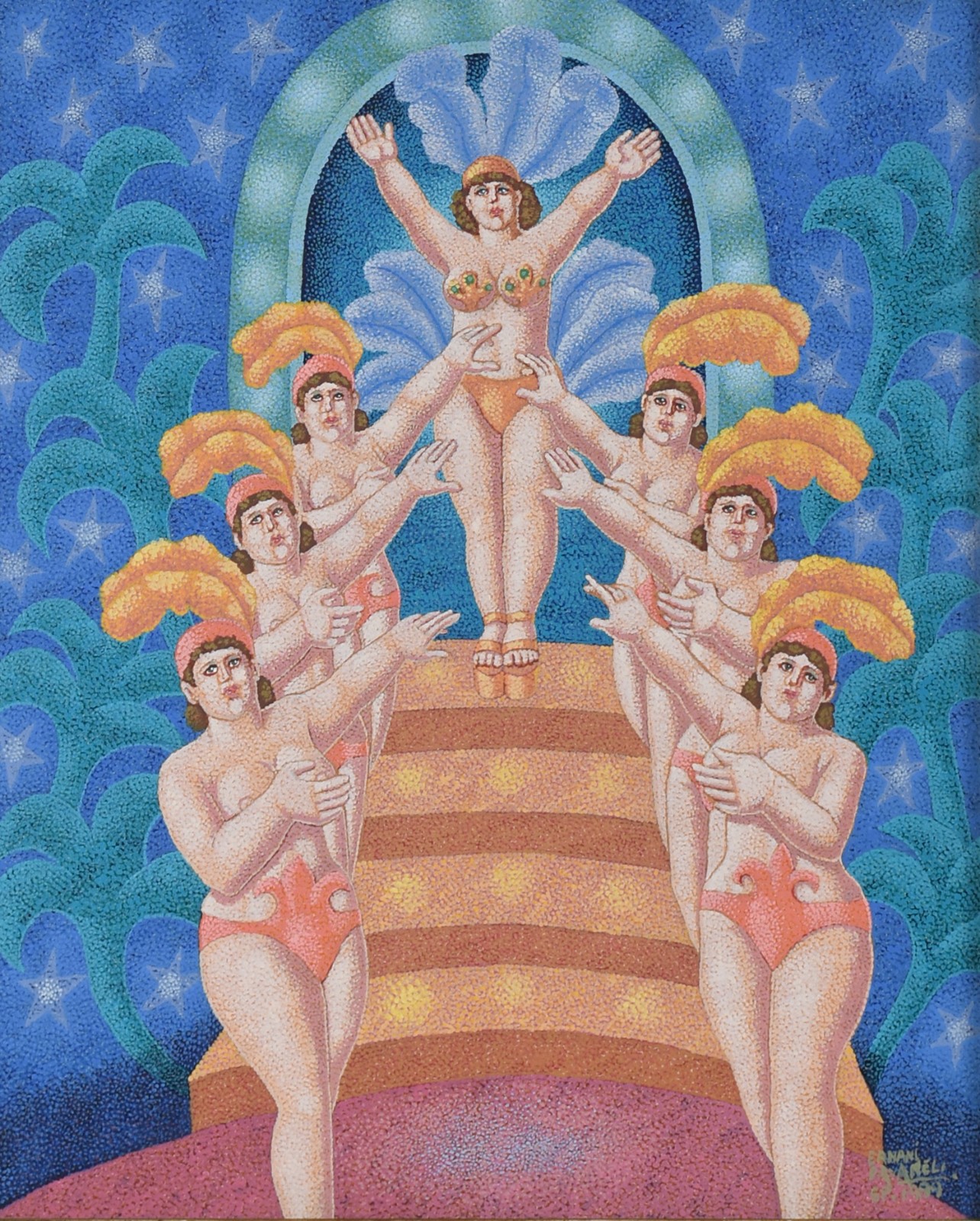 Óleo sobre tela - datado 1999. - foto 1 de 4