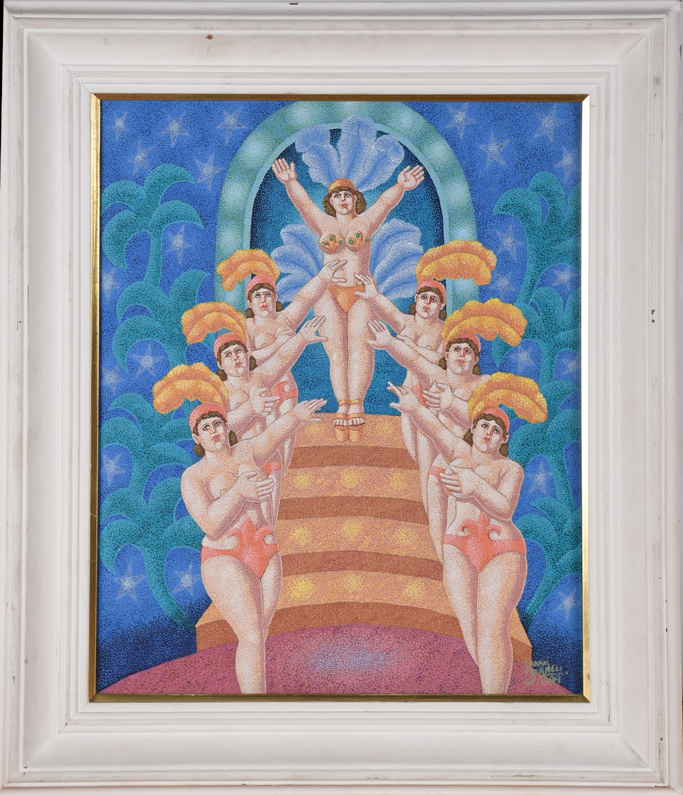 Óleo sobre tela - datado 1999. - foto 2 de 4