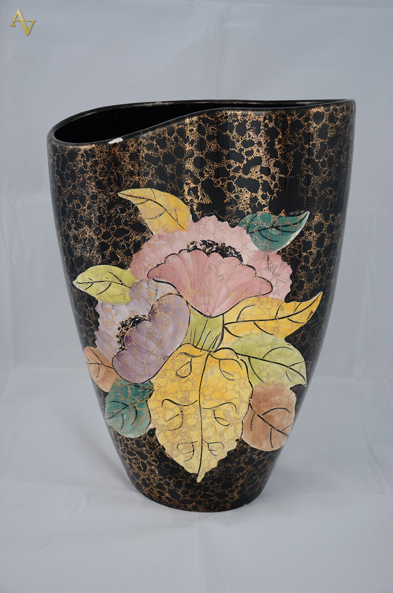 Vaso em faiança floral WEISS