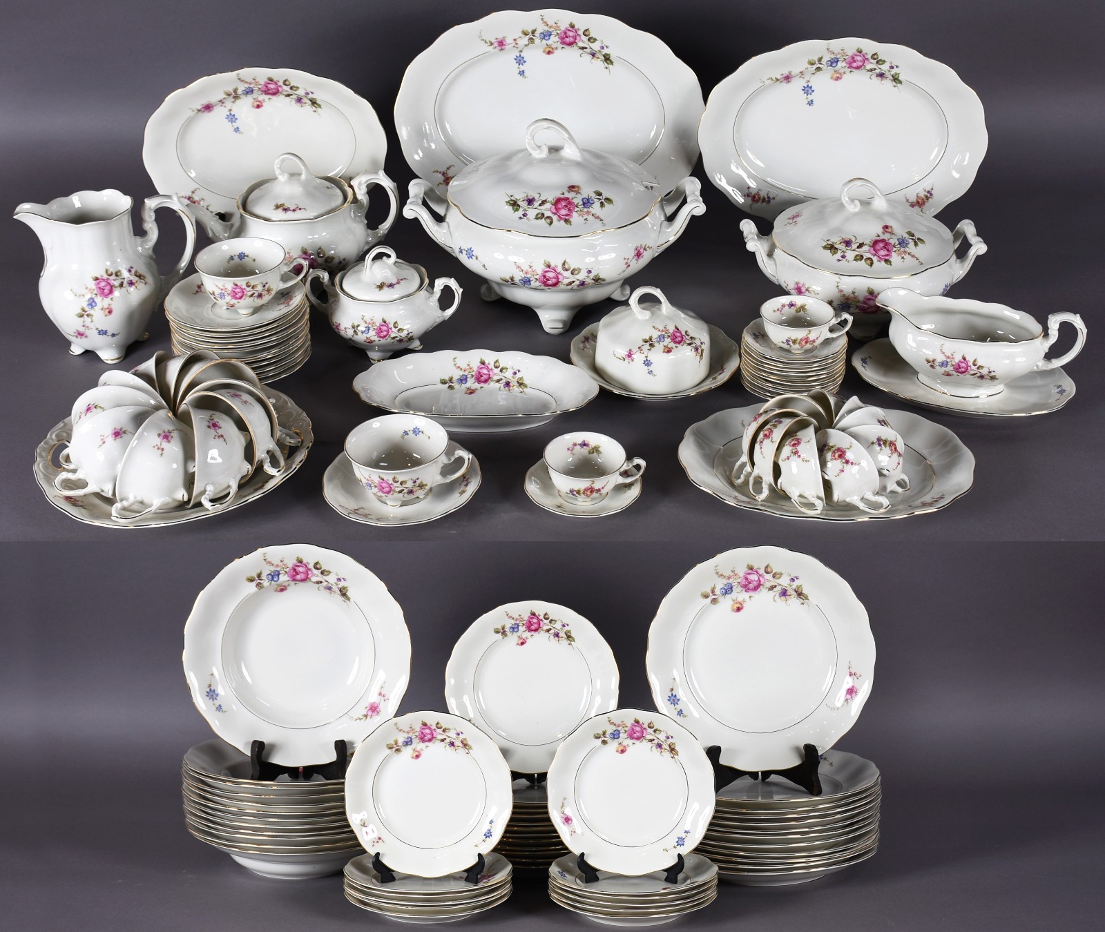 Aparelho de jantar, café e chá de porcelana polonesa Koenigszelt, na... - foto 1 de 6