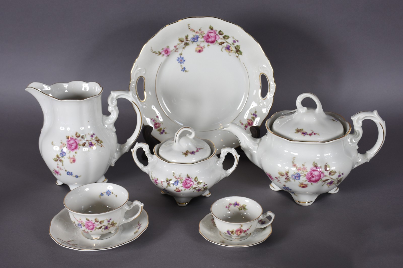Aparelho de jantar, café e chá de porcelana polonesa Koenigszelt, na... - foto 2 de 6