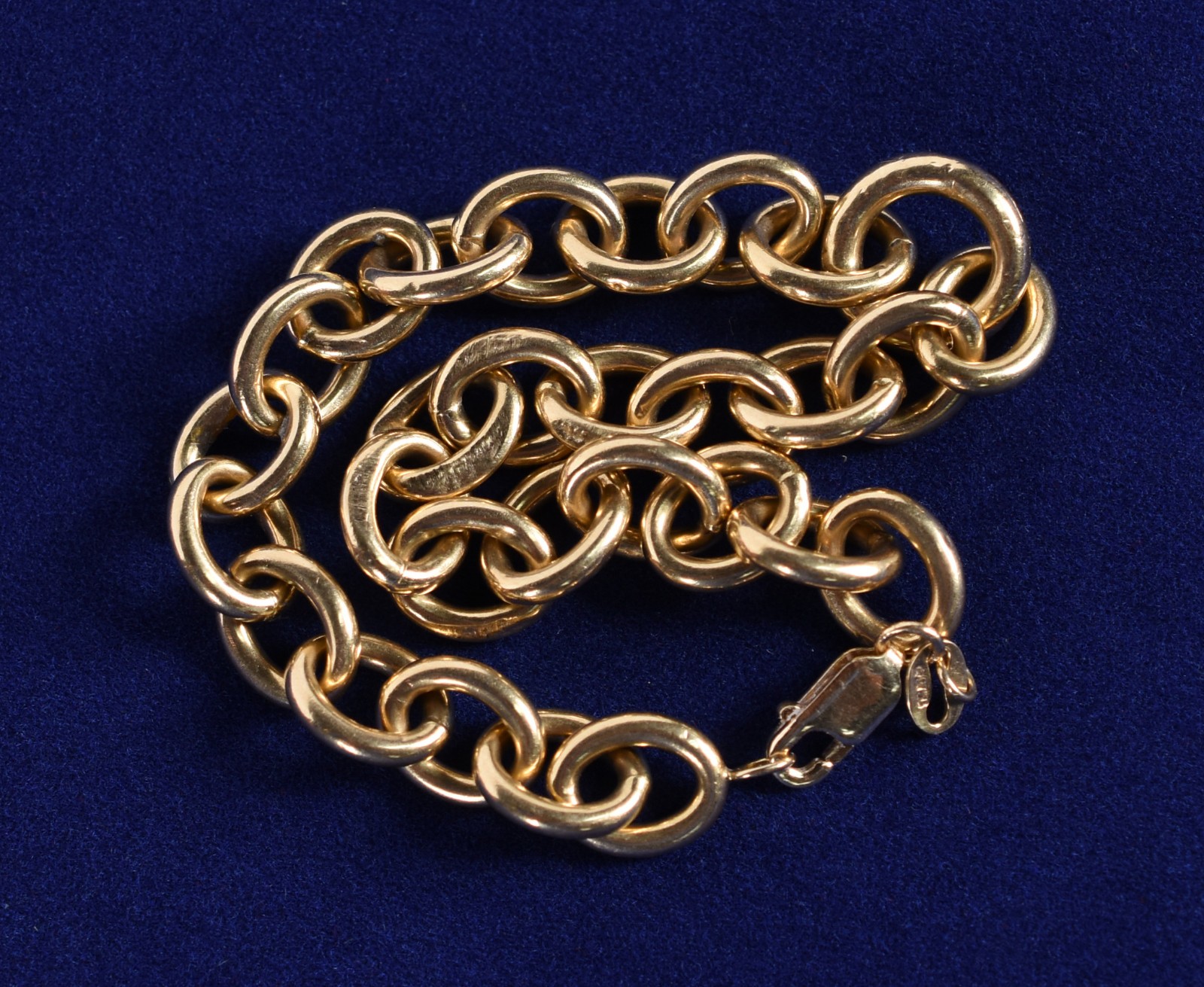 Pulseira de ouro 18k, contraste 750, feitio elos grandes (Por motivos... - foto 3 de 5