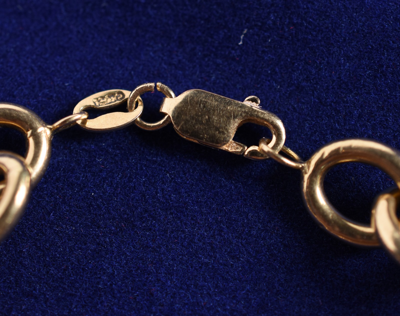 Pulseira de ouro 18k, contraste 750, feitio elos grandes (Por motivos... - foto 5 de 5