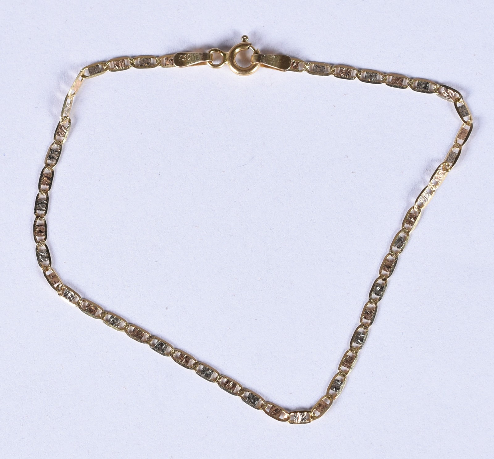 Pulseira de ouro 18k, contraste 750 (Por motivos de segurança a peça... - foto 3 de 4