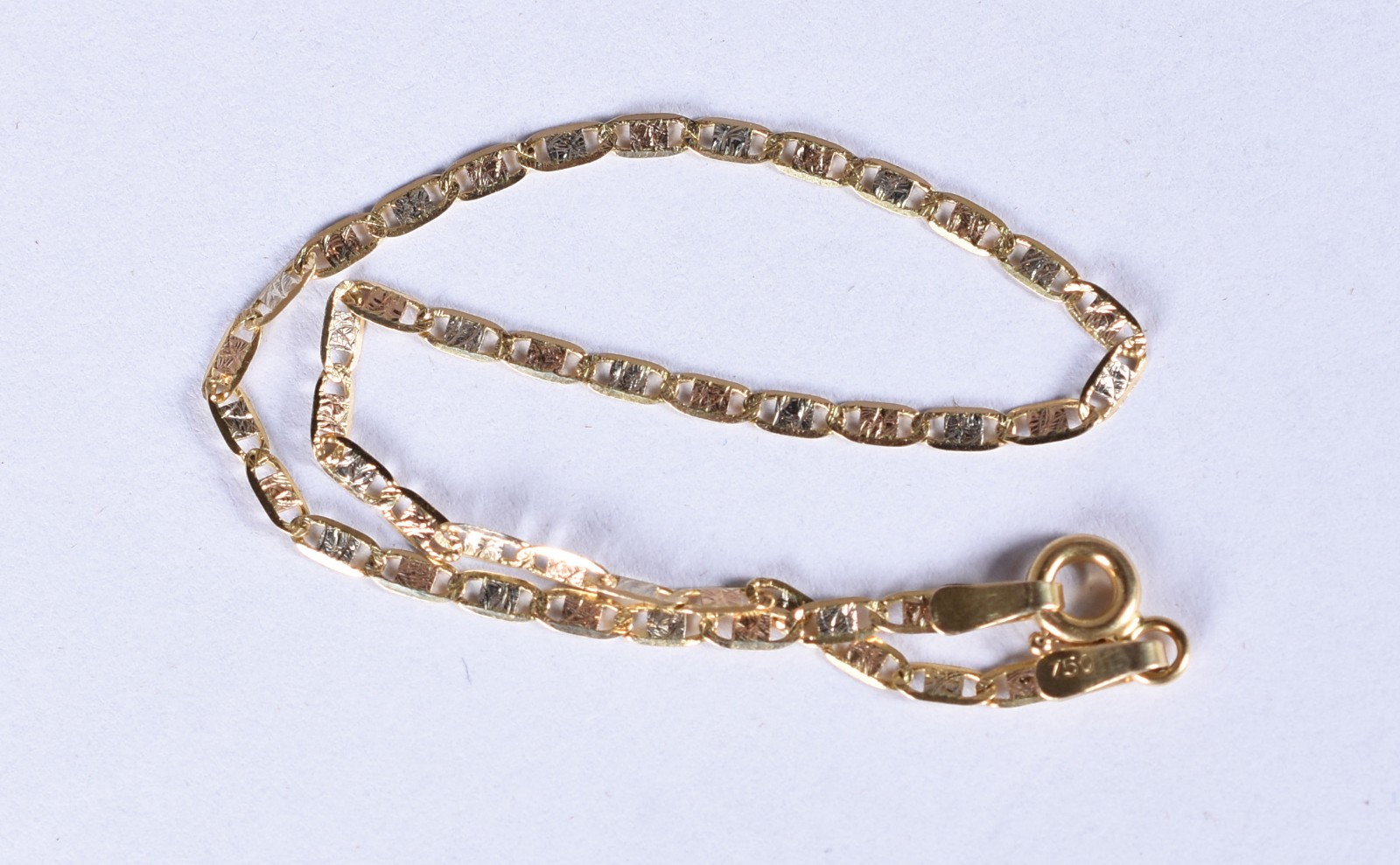 Pulseira de ouro 18k, contraste 750 (Por motivos de segurança a peça... - foto 1 de 4