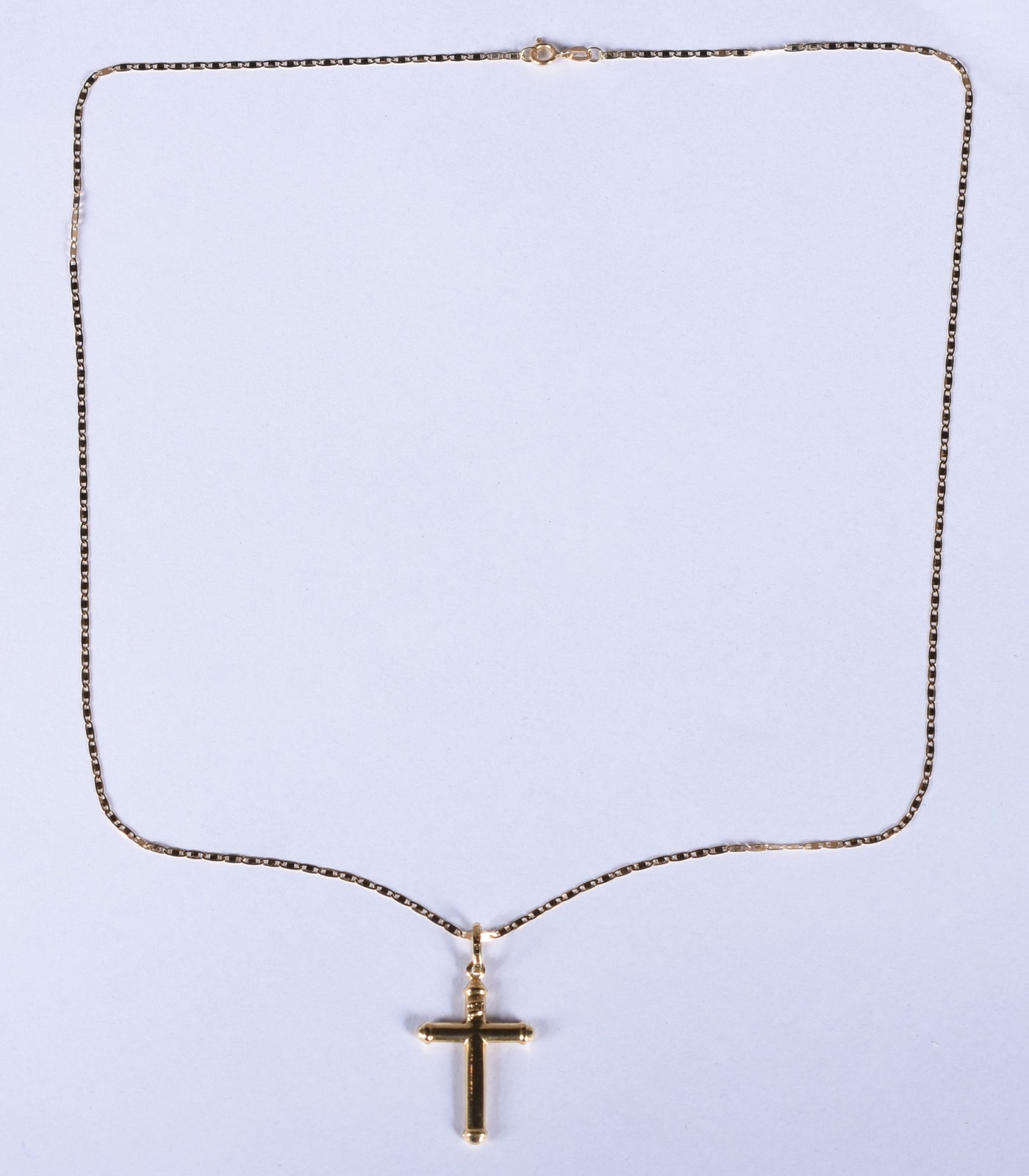Gargantilha de ouro 18k, contraste 750 com crucifixo (Por motivos de... - foto 5 de 6