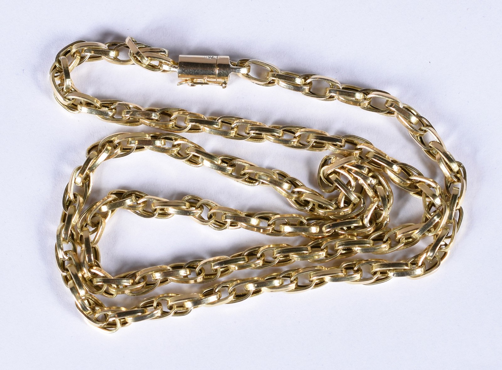 Cordão de ouro 18k, contraste 750 (Por motivos de segurança a peça... - foto 1 de 6
