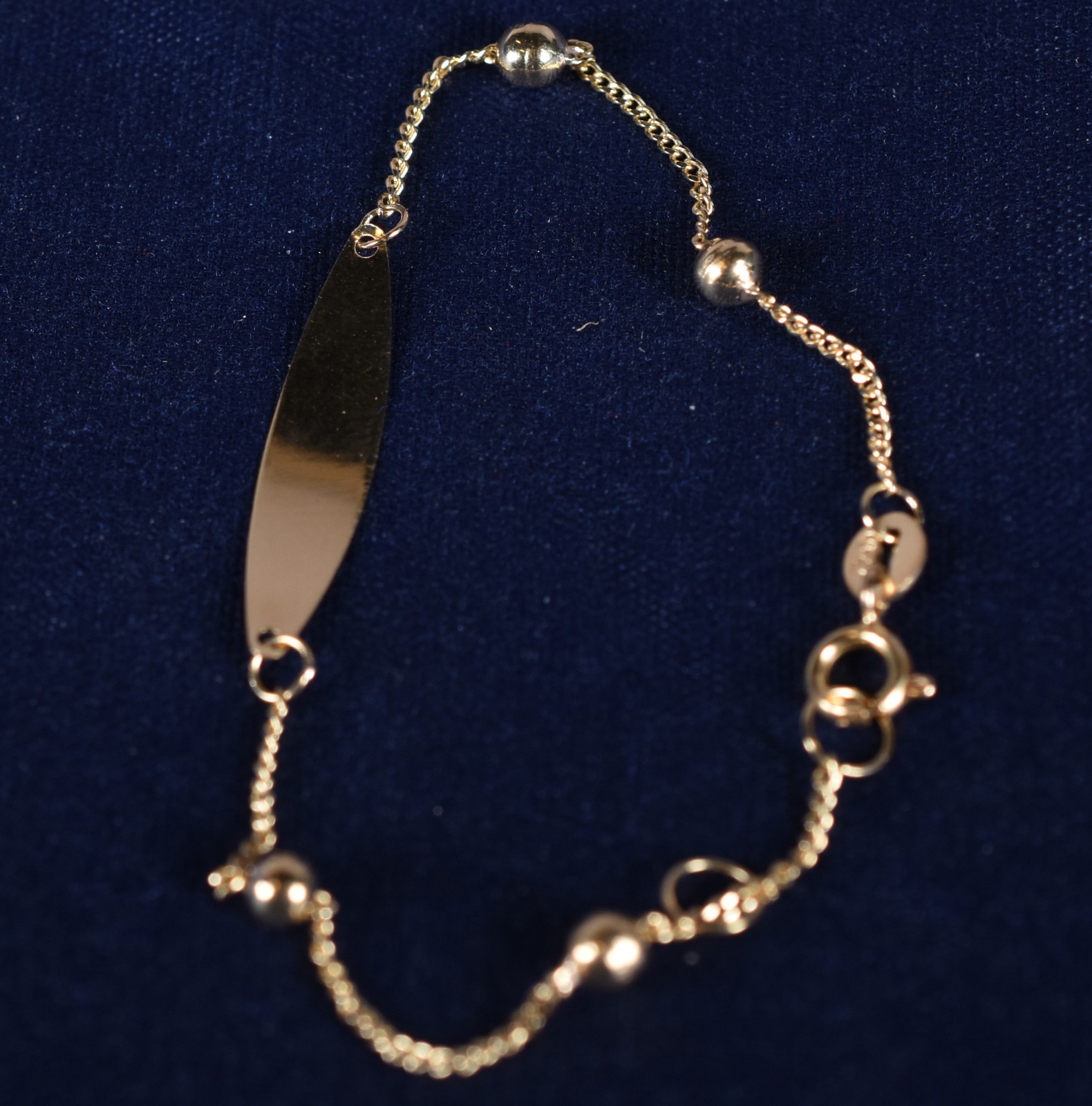 Pulseira de ouro 18k, contraste 750 de criança (Por motivos de... - foto 2 de 3
