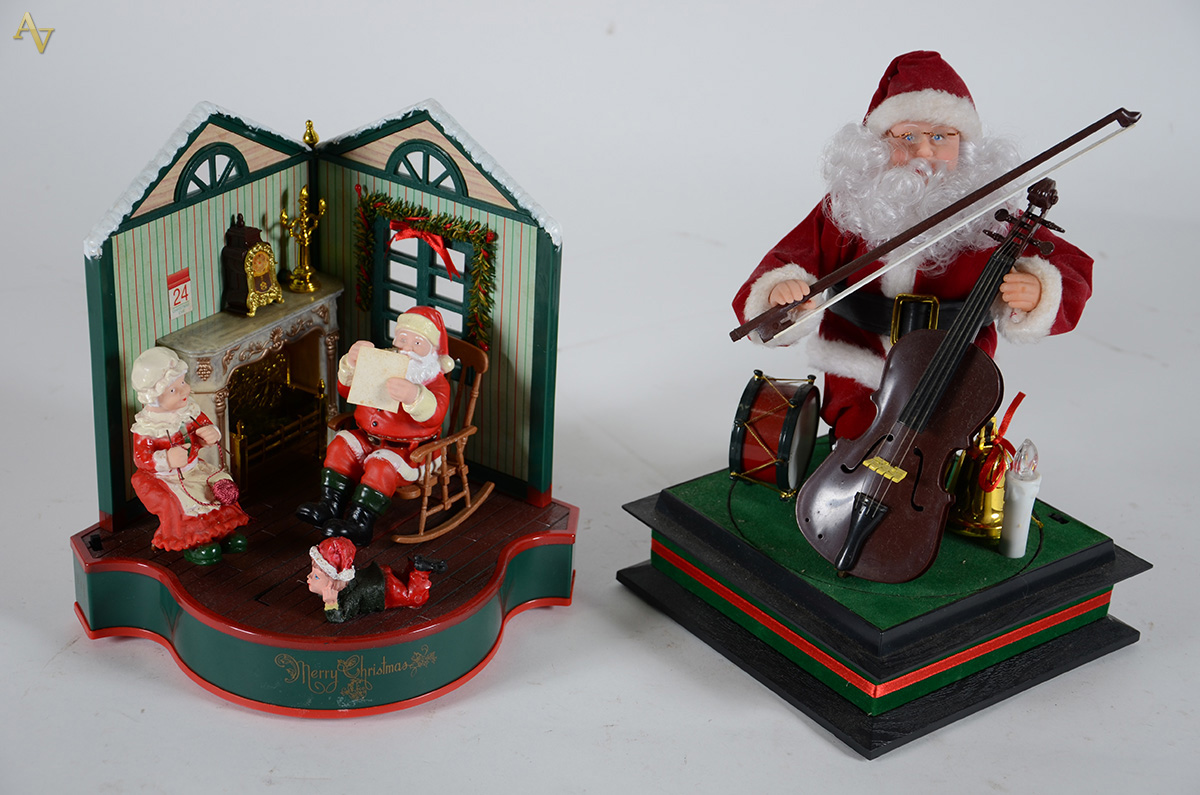 Dois enfeites de Natal
