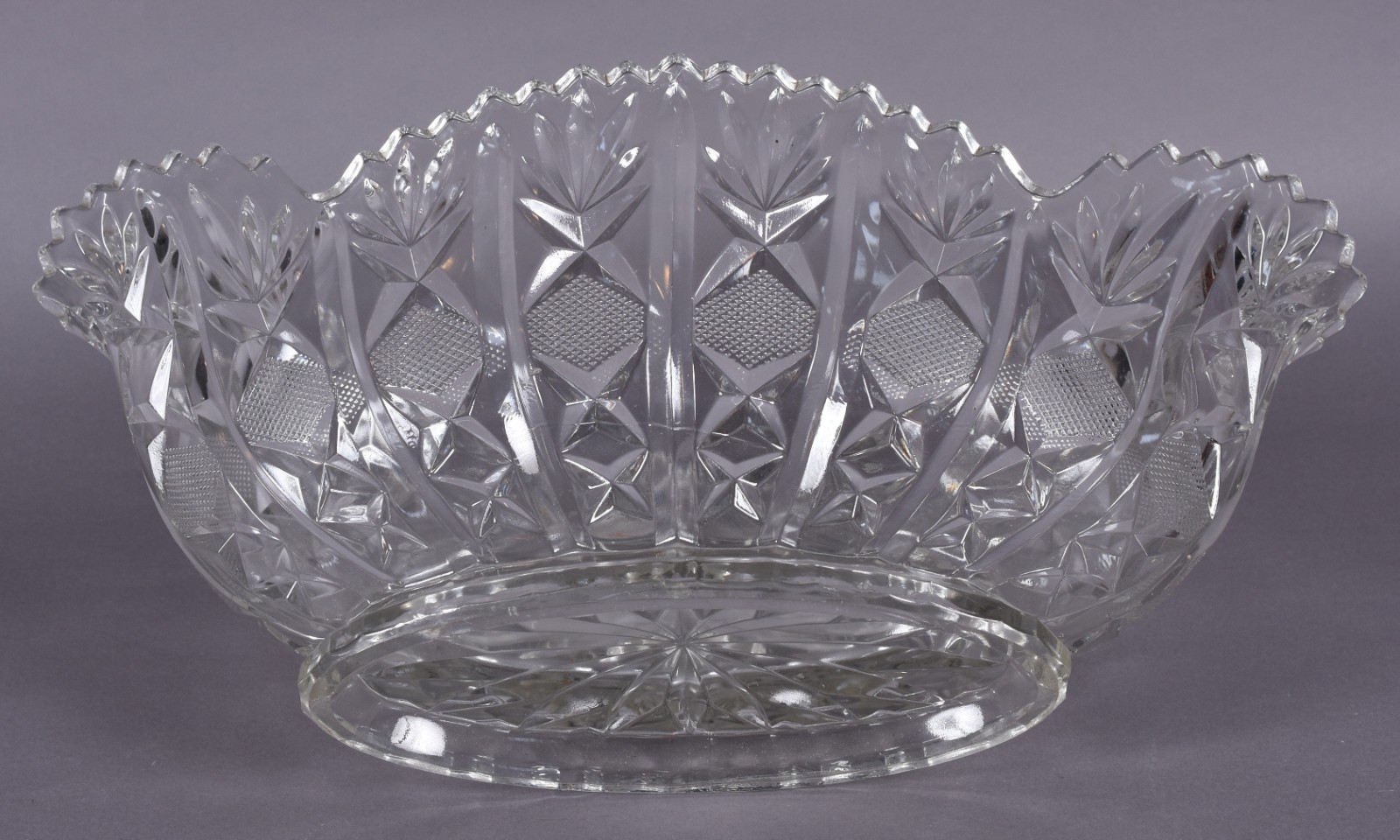 Floreira de cristal feitio oval. - foto 4 de 4