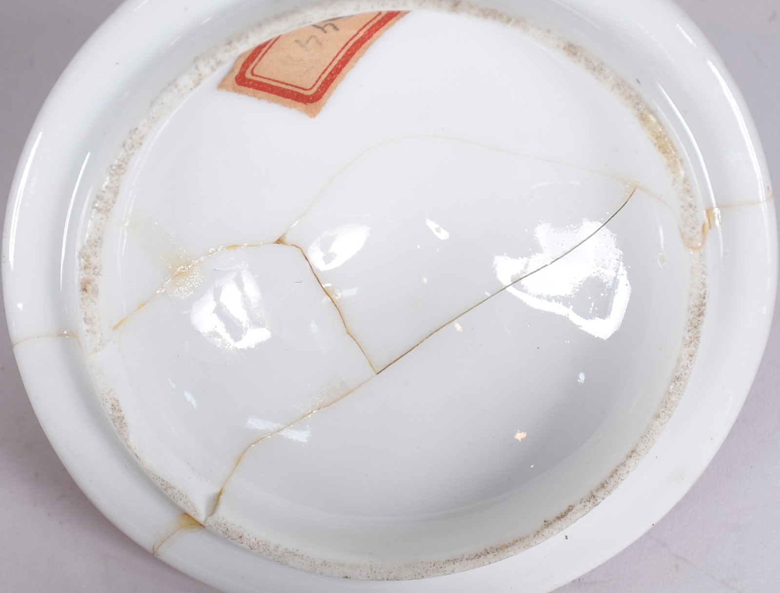 Serviço de chá de porcelana francesa Velho Paris, na cor vinho com... - foto 6 de 7