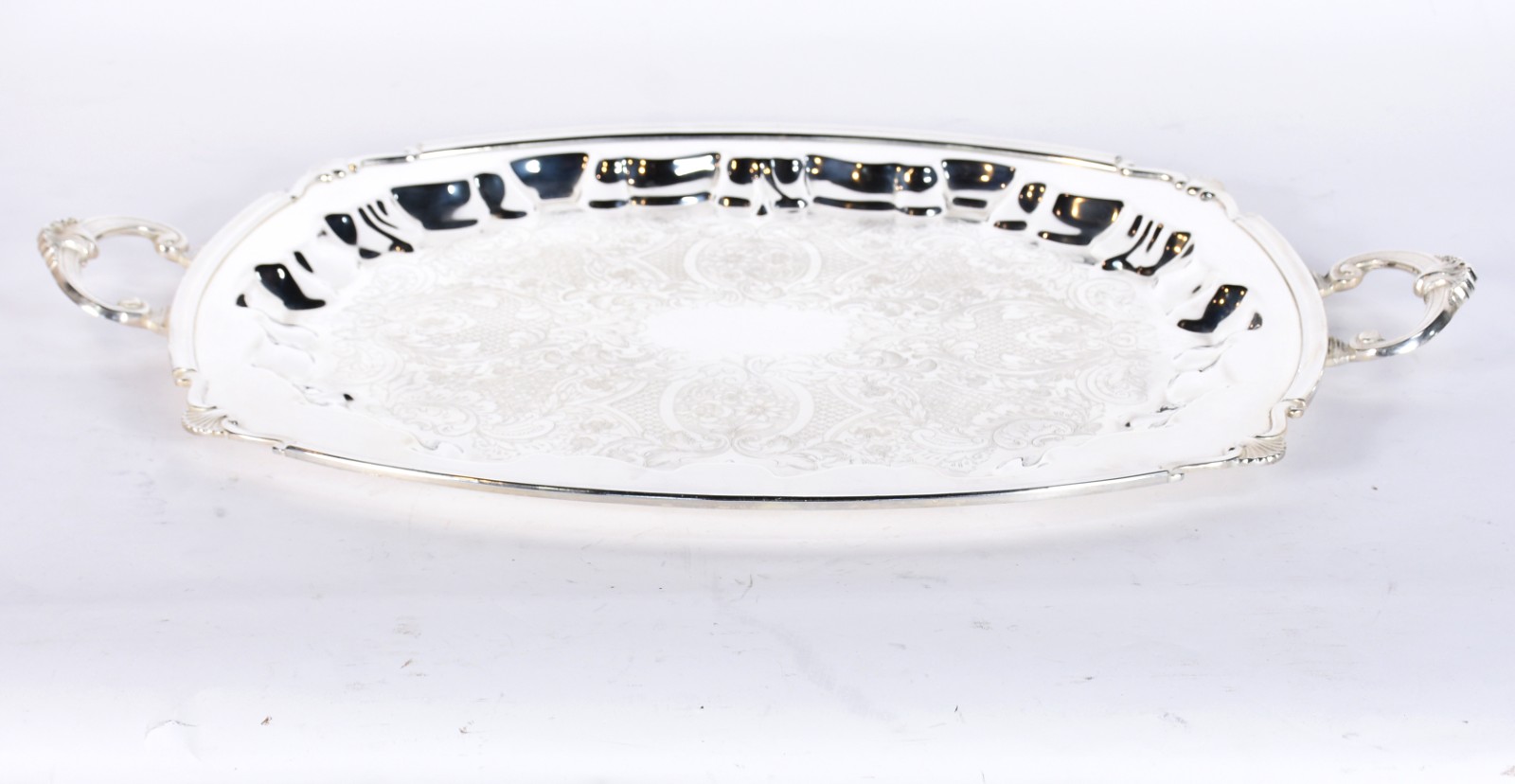 Bandeja expositora de garrafas de cristal de metal com banho de... - foto 2 de 5