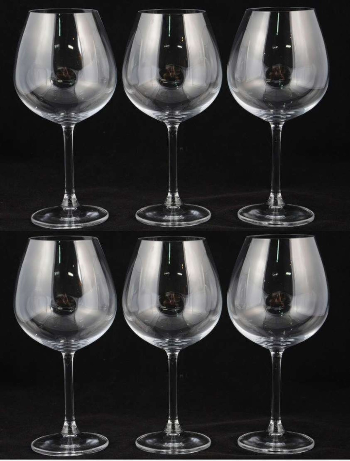 Seis taças de cristal feitio ballon, 650 ml. - foto 1 de 2