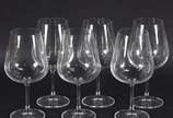 Seis cálices  de cristal para  vinho tinto, 620... - Seis cálices  de cristal para  vinho tinto, 620 ml.