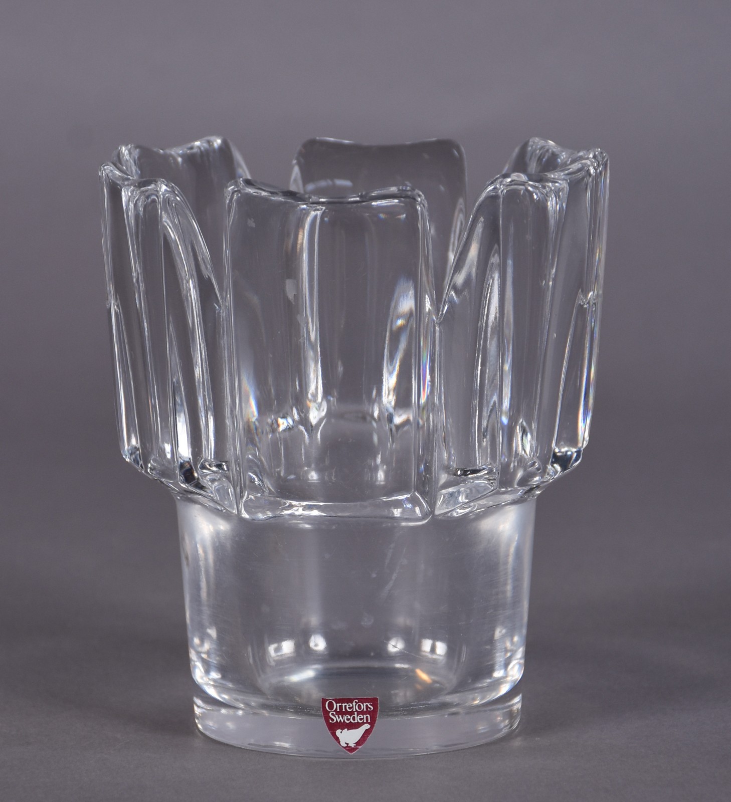 Castiçal de cristal sueco Orrefors. - foto 1 de 4