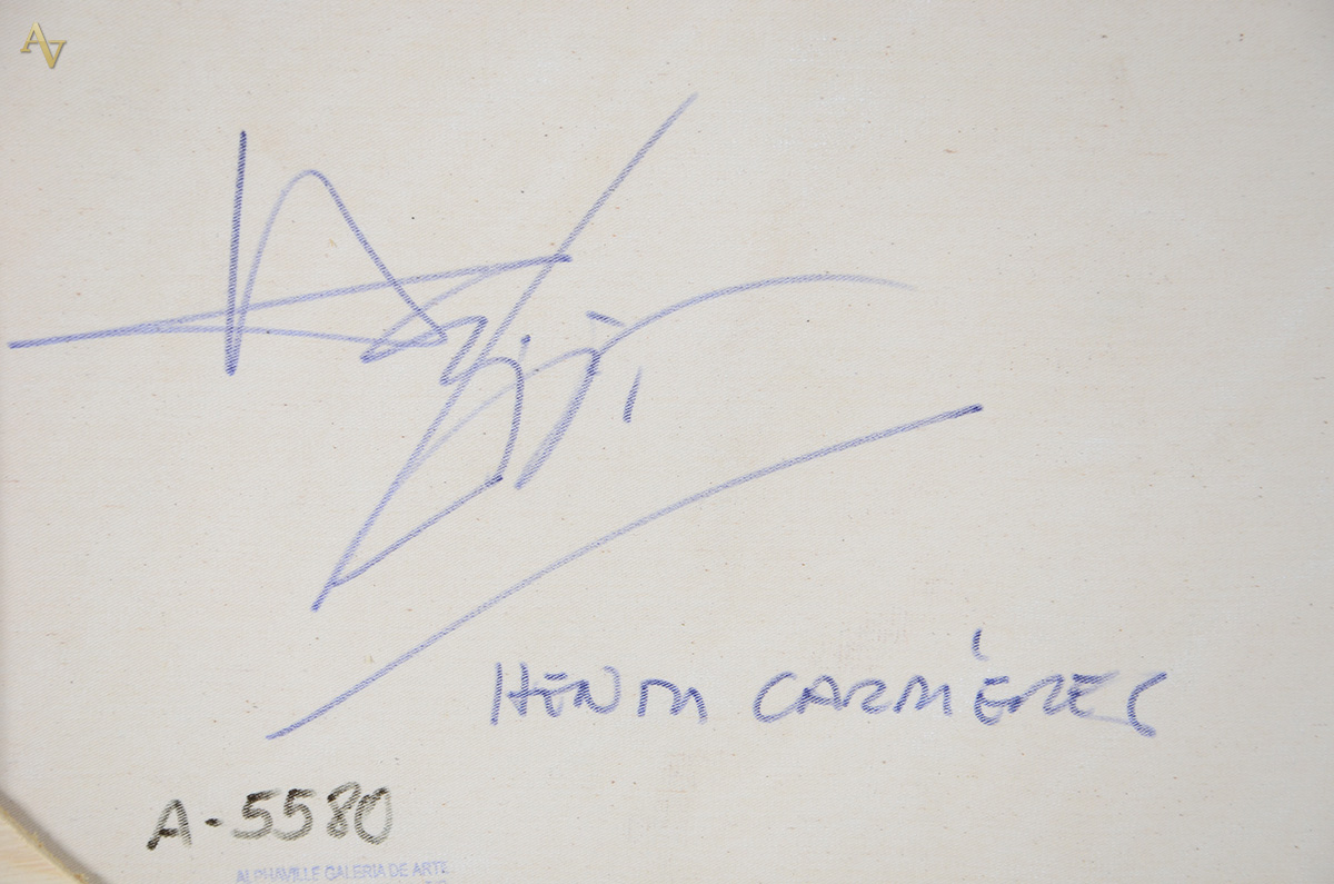 HENRI CARRIERES (1947) - Figuras - ost - 50 x 60 - foto 4 de 4