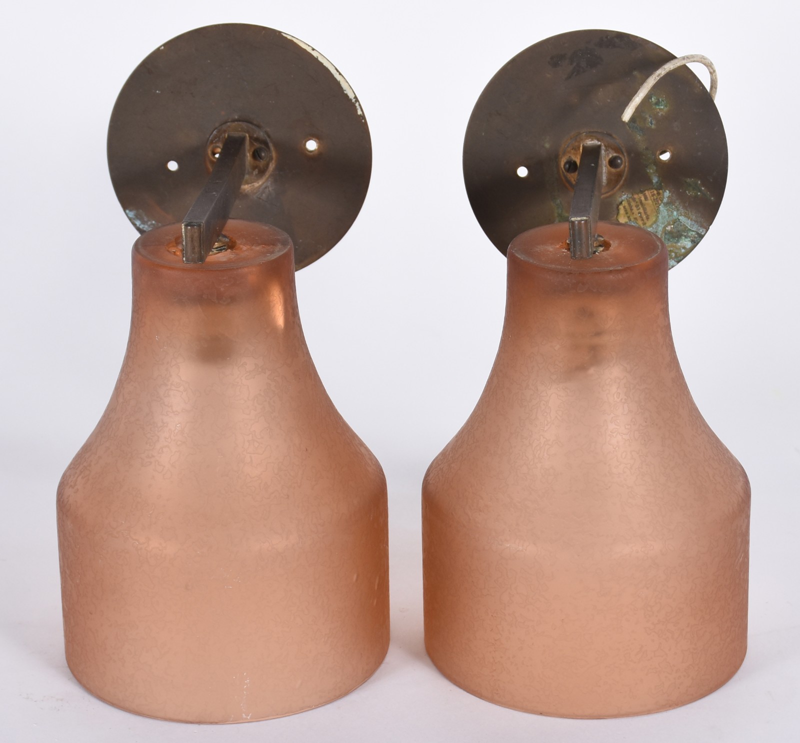 Par de apliques de bronze para 1 luz cada - Itália, década de 50... - foto 1 de 5