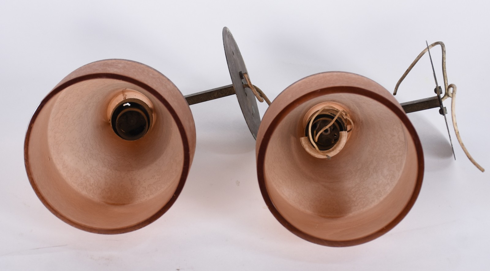 Par de apliques de bronze para 1 luz cada - Itália, década de 50... - foto 2 de 5