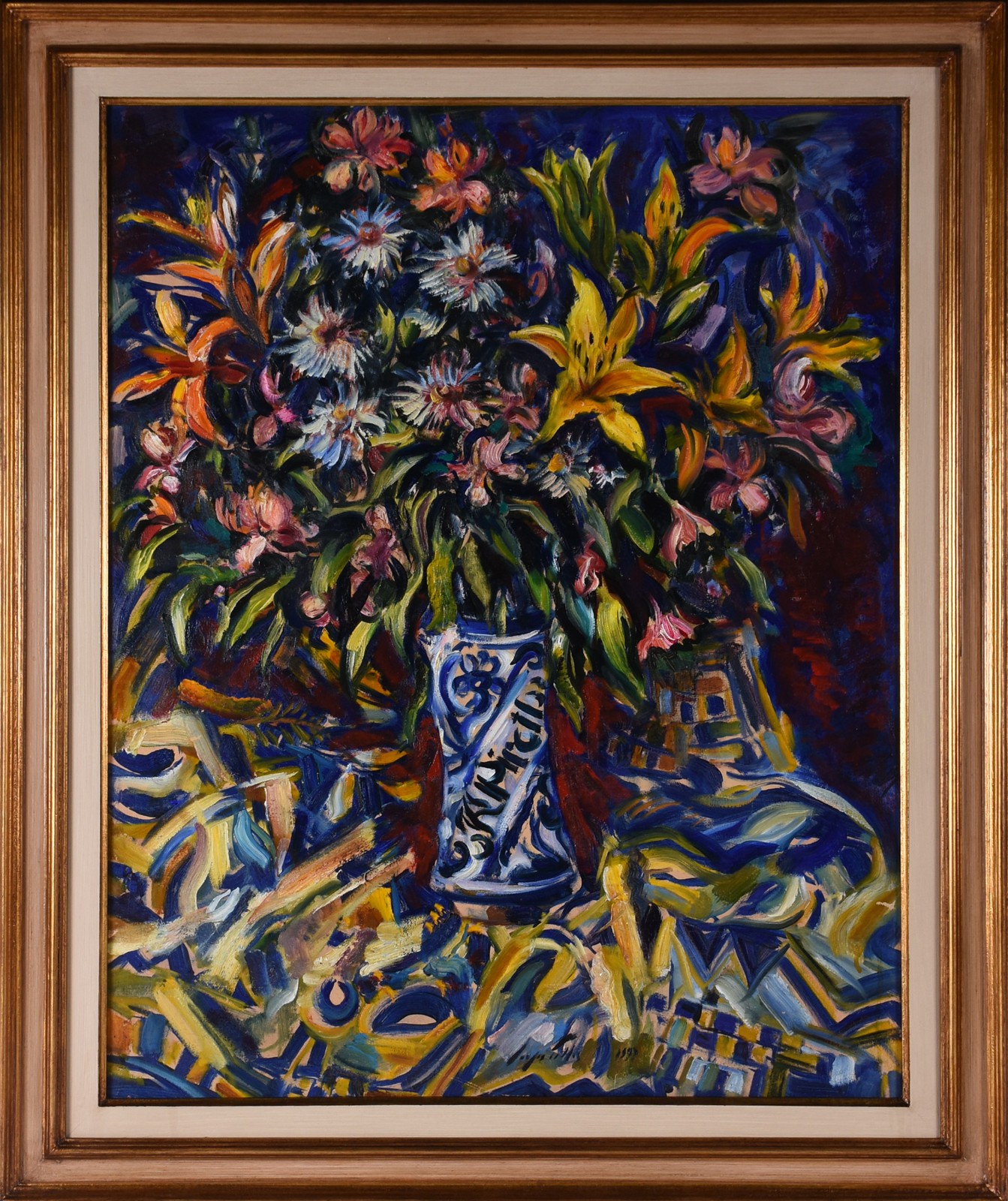  Sérgio Telles (1936-2022), Primavera de Cores em Flor e Vaso Holandês - foto 2 de 5