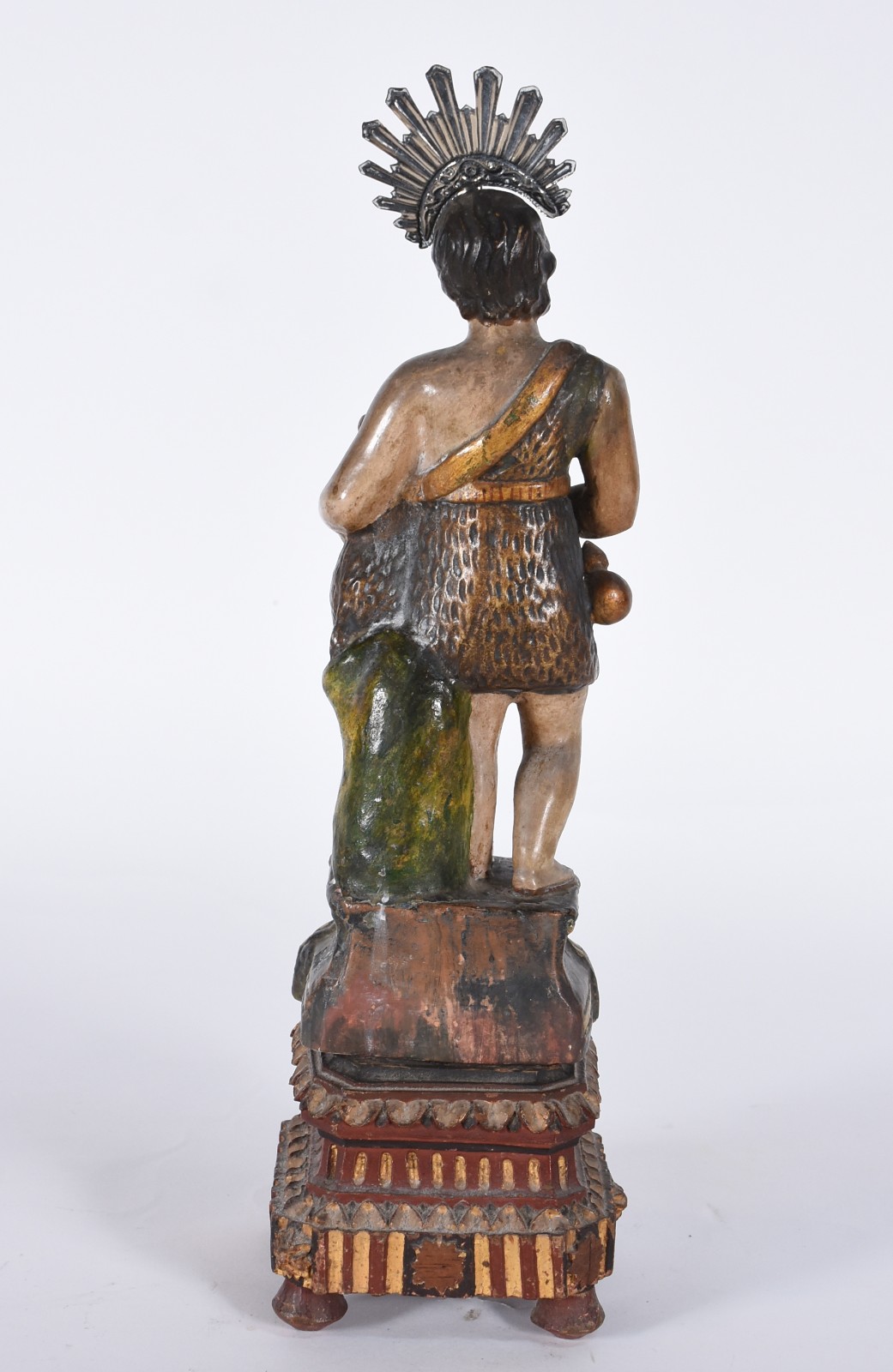 São João Batista menino - Belíssima Imagem de terracota policromada e... - foto 6 de 7