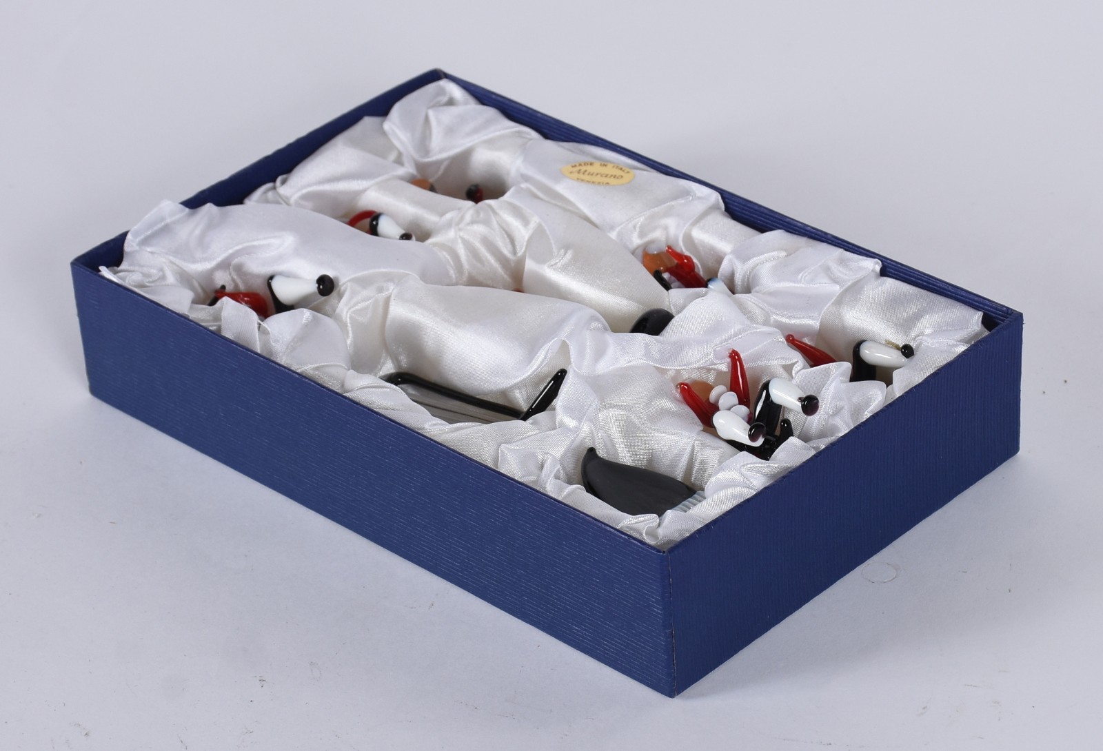 Conjunto de miniatura de músicos de murano italiano policromado, na... - foto 5 de 6