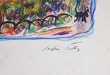 Sérgio Telles (1936-2022), Champs Élysées - Paris - Litrografia colorida pelo artista- datado 1974.