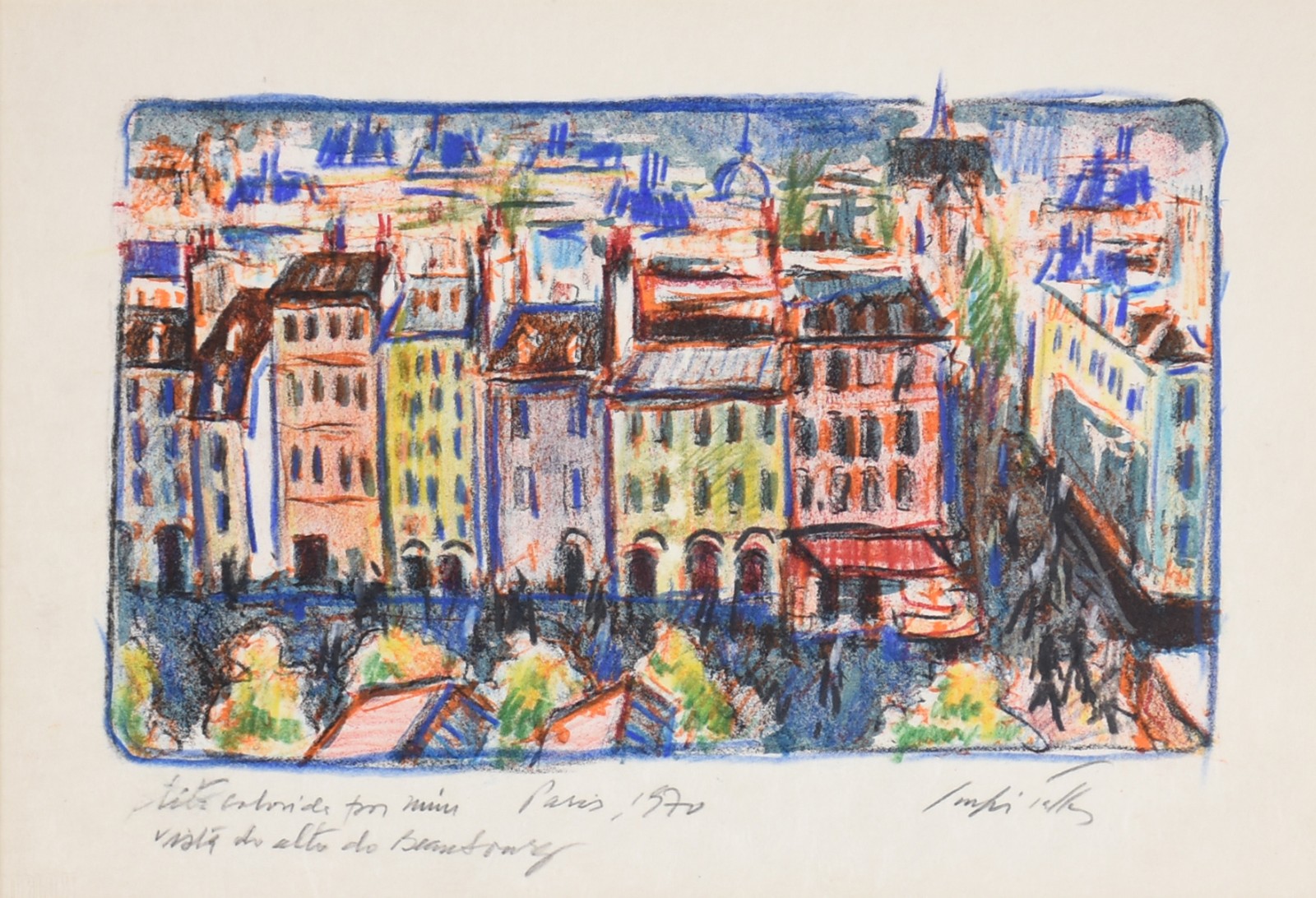  Sérgio Telles (1936-2022), Vista do Museu do terraço BEABORG - Paris - foto 1 de 5