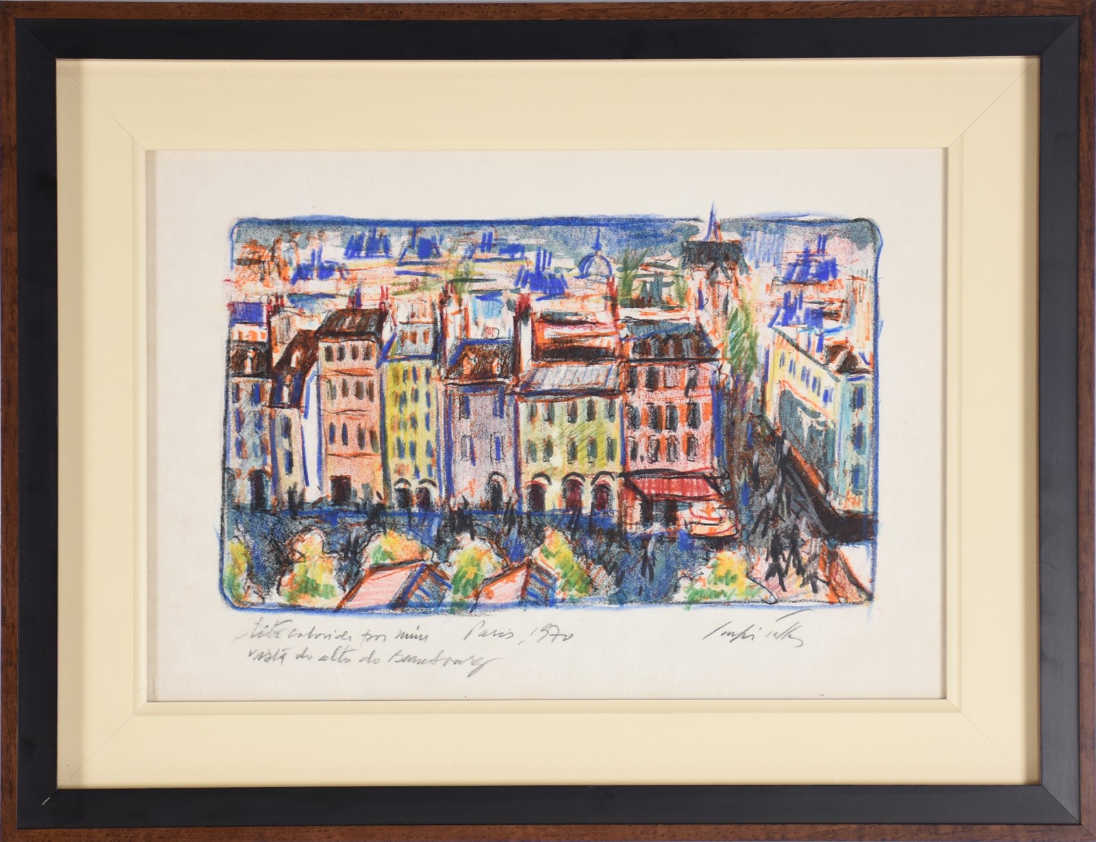  Sérgio Telles (1936-2022), Vista do Museu do terraço BEABORG - Paris - foto 2 de 5